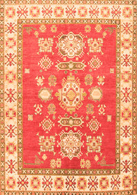 Geometric Orange Traditional Rug, tr415org