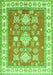 Geometric Green Traditional Rug, tr415grn