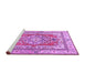 Sideview of Machine Washable Persian Purple Traditional Area Rugs, wshtr4160pur