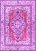 Machine Washable Persian Purple Traditional Area Rugs, wshtr4160pur