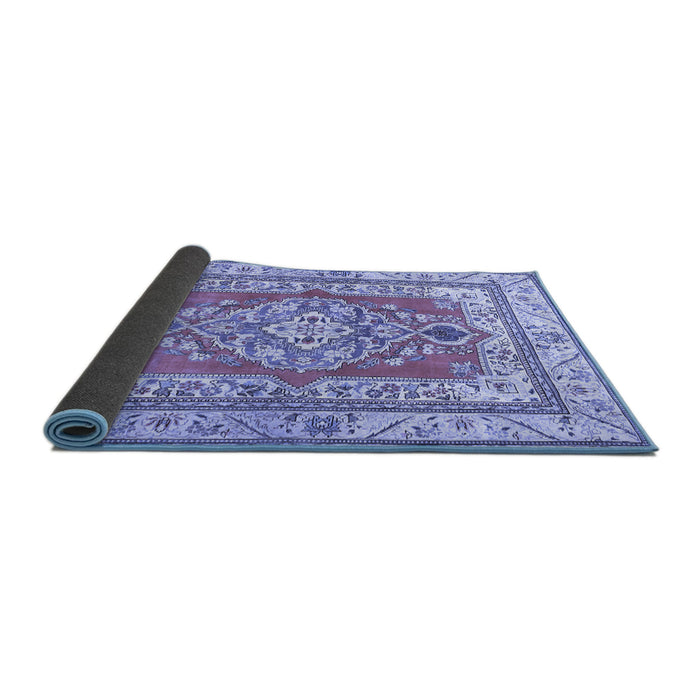 Sideview of Persian Blue Traditional Rug, tr4160blu