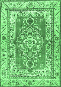 Persian Emerald Green Traditional Rug, tr4160emgrn