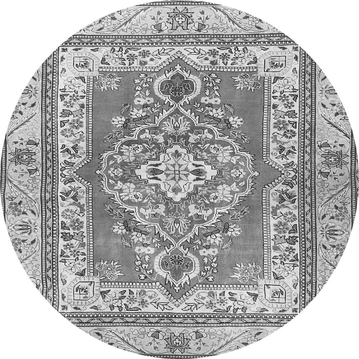 Machine Washable Persian Gray Traditional Rug, wshtr4160gry