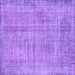 Square Machine Washable Persian Purple Traditional Area Rugs, wshtr4161pur