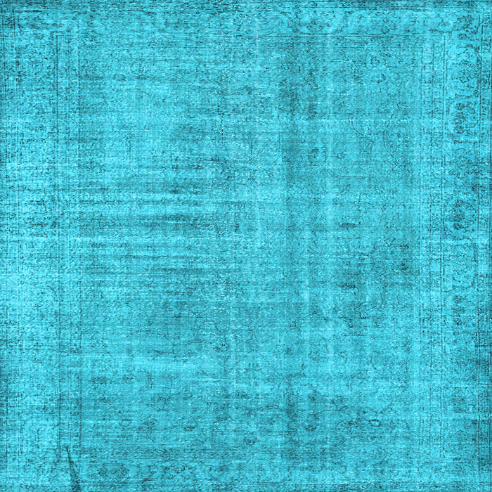 Square Persian Light Blue Traditional Rug, tr4161lblu