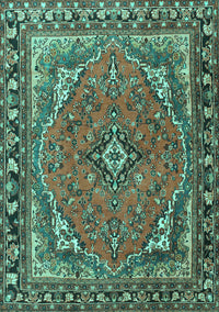 Persian Turquoise Traditional Rug, tr4162turq