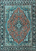 Machine Washable Persian Light Blue Traditional Rug, wshtr4162lblu