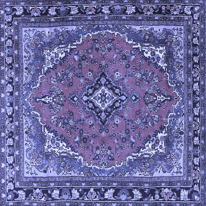 Square Persian Blue Traditional Rug, tr4162blu