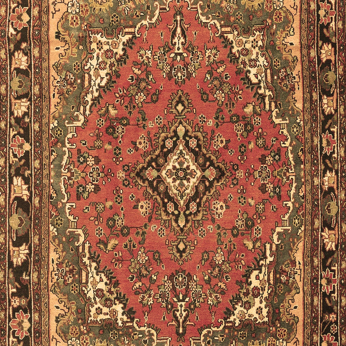 Machine Washable Persian Brown Traditional Rug, wshtr4162brn