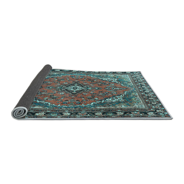 Sideview of Persian Light Blue Traditional Rug, tr4162lblu