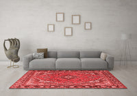 Machine Washable Persian Red Traditional Rug, wshtr4162red