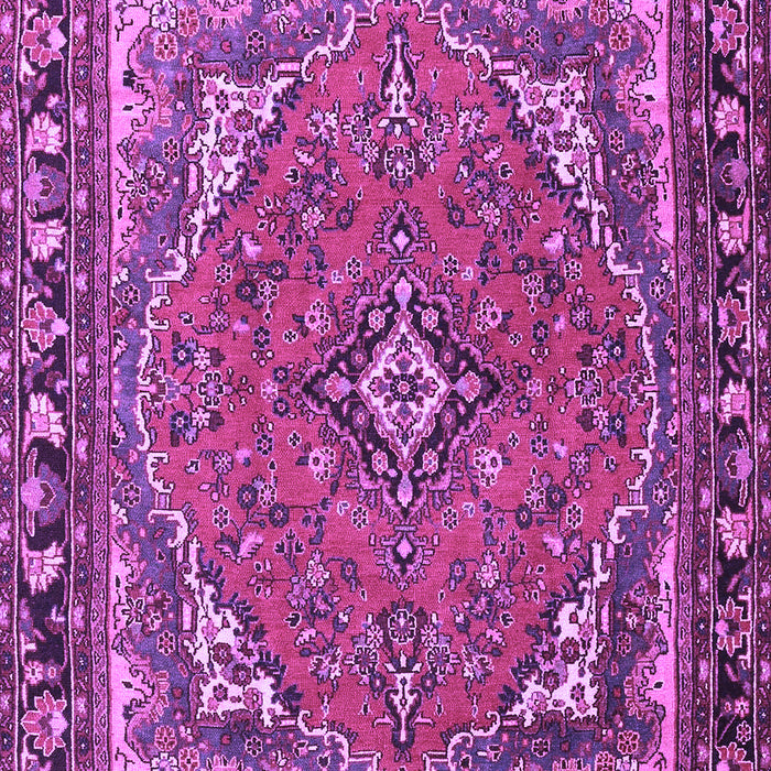 Machine Washable Persian Purple Traditional Area Rugs, wshtr4162pur