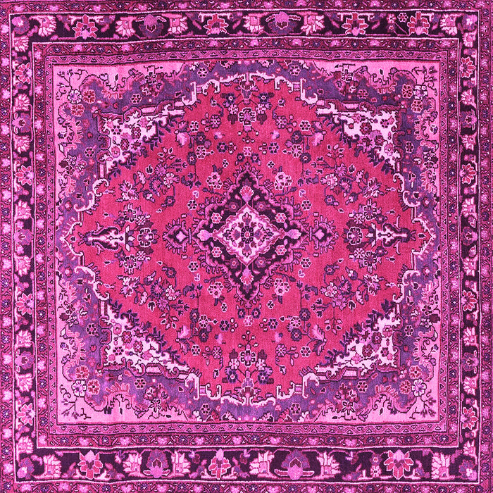 Square Persian Pink Traditional Rug, tr4162pnk