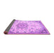 Sideview of Medallion Purple Traditional Rug, tr4163pur