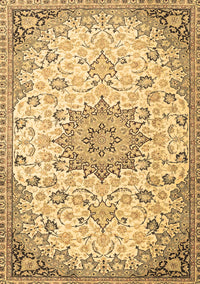 Medallion Brown Traditional Rug, tr4163brn