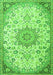 Medallion Green Traditional Rug, tr4163grn