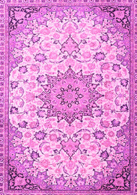 Medallion Pink Traditional Rug, tr4163pnk