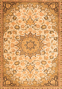 Medallion Orange Traditional Rug, tr4163org