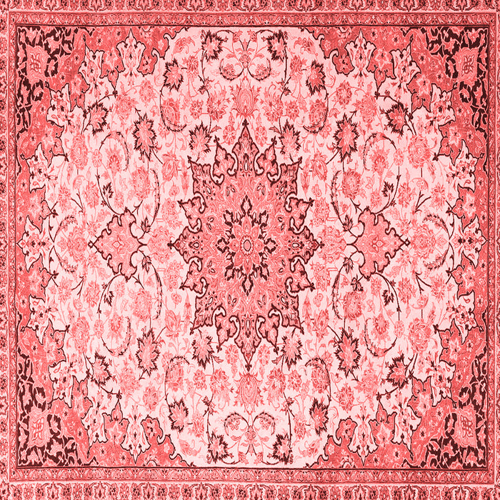 Medallion Red Traditional Rug, tr4163red