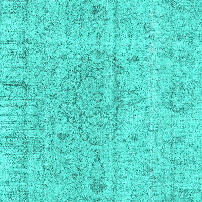 Machine Washable Persian Turquoise Traditional Area Rugs, wshtr4164turq
