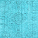 Square Persian Light Blue Traditional Rug, tr4164lblu