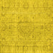 Square Persian Yellow Traditional Rug, tr4164yw