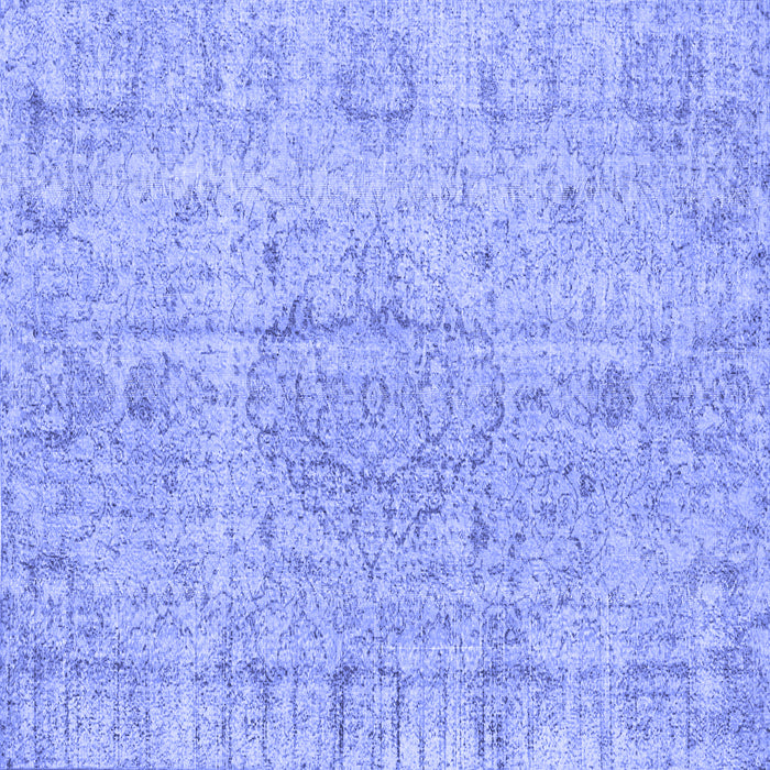 Square Persian Blue Traditional Rug, tr4164blu