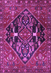 Medallion Purple Traditional Rug, tr4165pur