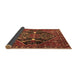 Sideview of Medallion Brown Traditional Rug, tr4165brn