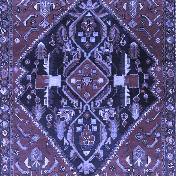 Medallion Blue Traditional Rug, tr4165blu
