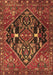 Machine Washable Medallion Brown Traditional Rug, wshtr4165brn