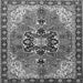 Serging Thickness of Medallion Gray Traditional Rug, tr4166gry