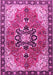 Medallion Pink Traditional Rug, tr4166pnk