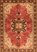 Medallion Orange Traditional Rug, tr4166org