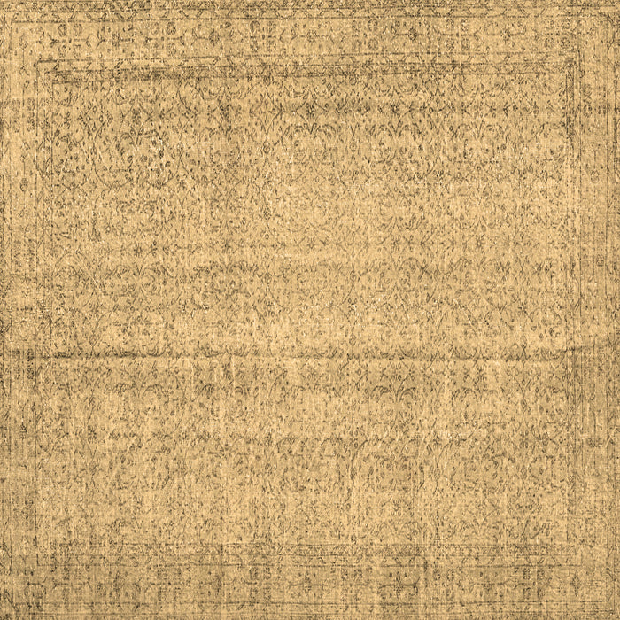 Square Persian Brown Traditional Rug, tr4167brn