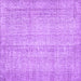 Square Machine Washable Persian Purple Traditional Area Rugs, wshtr4167pur