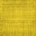 Square Persian Yellow Traditional Rug, tr4167yw