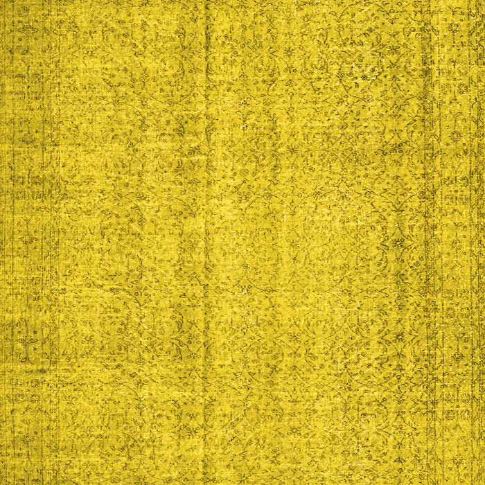 Machine Washable Persian Yellow Traditional Rug, wshtr4167yw