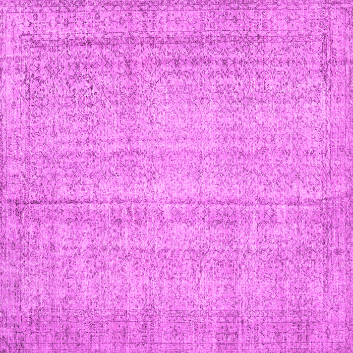 Square Machine Washable Persian Pink Traditional Rug, wshtr4167pnk