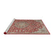 Sideview of Machine Washable Traditional Fire Brick Red Rug, wshtr4168