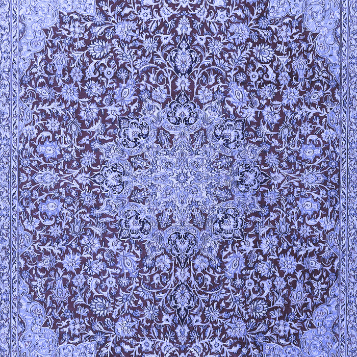 Medallion Blue Traditional Rug, tr4168blu