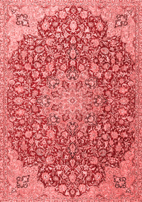 Medallion Red Traditional Rug, tr4168red