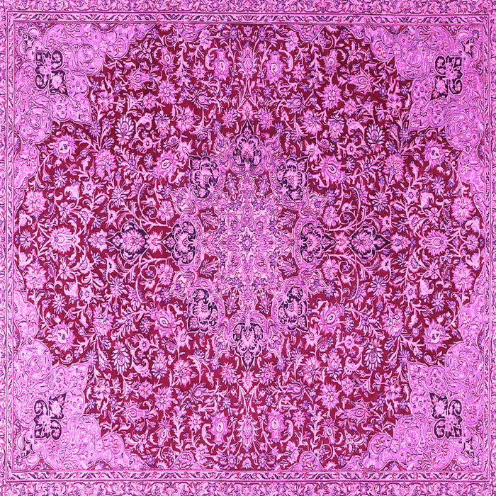 Square Medallion Pink Traditional Rug, tr4168pnk