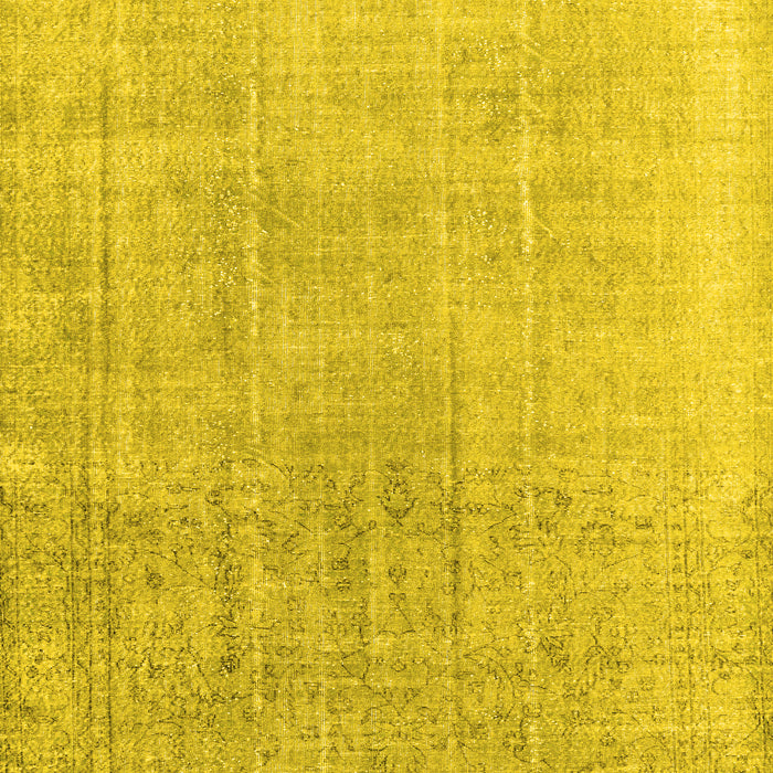 Machine Washable Persian Yellow Traditional Rug, wshtr4169yw