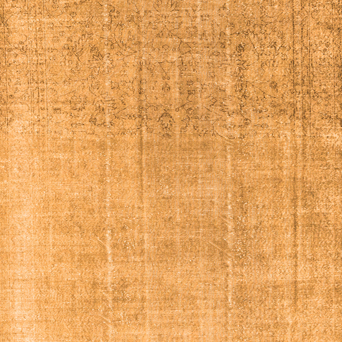 Serging Thickness of Machine Washable Persian Orange Traditional Area Rugs, wshtr4169org