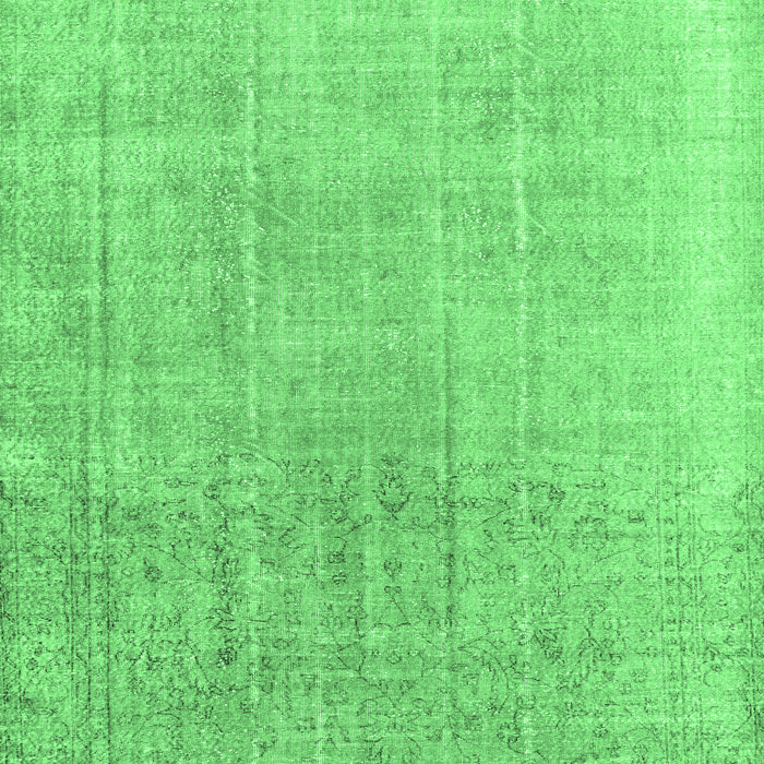 Machine Washable Persian Emerald Green Traditional Area Rugs, wshtr4169emgrn