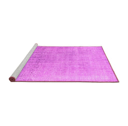 Sideview of Machine Washable Persian Pink Traditional Rug, wshtr4169pnk
