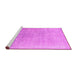 Sideview of Machine Washable Persian Pink Traditional Rug, wshtr4169pnk