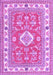 Geometric Purple Traditional Rug, tr416pur