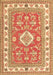 Geometric Brown Traditional Rug, tr416brn